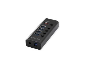 ROLINE USB 3.2 Gen 1 Notebook Hub 4 porty + 1x ładowanie