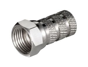 Wtyczka F wkręcana 5,2 mm - Połączenie, materiał obudowy miedź