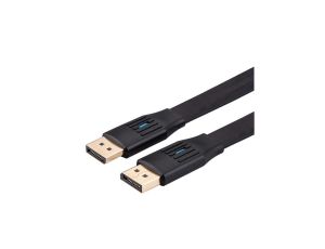 VALUE Kabel DisplayPort, v1.4, płaski, DP M/M, czarny, 2 m
