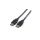 ROLINE USB 2.0 Kabel, type A-A, zwart, 0,8 m