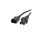 VALUE Kabel zasilający IEC320/C14 męski - C15 żeński, czarny, 3 m