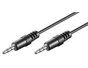 Kabel łączący audio AUX, 3,5 mm stereo, CU - Długość kabla 0.6 m