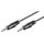 Kabel łączący audio AUX, 3,5 mm stereo, CU - Długość kabla 0.6 m