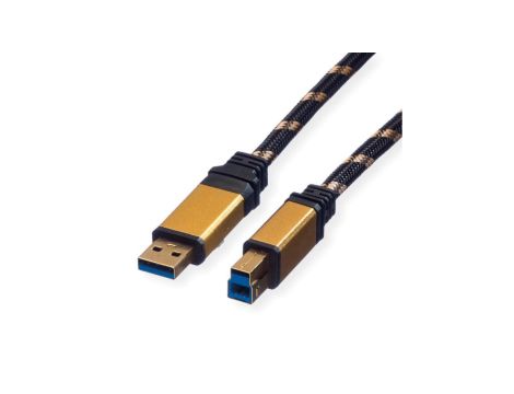 Kabel ROLINE GOLD USB 3.2 Gen 1, typ A-B, 3 m