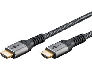 Przewód HDMI™ o dużej szybkości transmisji z Ethernetem, 5 m, Sharkskin Grey - Długość kabla 5 m