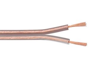 Kabel głośnikowy Przezroczysty CCA - Długość kabla 25 m