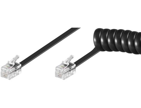 Kabel do słuchawek spiralny - Długość kabla 7 m