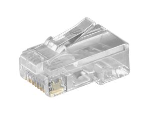 Wtyk Western RJ45 do kabla płaskiego, 8-pinowy - Połączenie typu Wtyk RJ45 (8P8C)