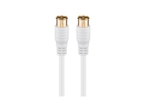Kabel przyłączeniowy SAT (80 dB), szybkozłączka F, podwójne ekranowanie - Długość kabla 2.5 m