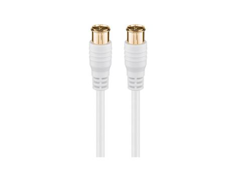 Kabel przyłączeniowy SAT (80 dB), szybkozłączka F, podwójne ekranowanie - Długość kabla 2.5 m