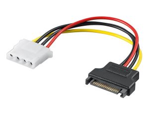Kabel/Adapter zasilający do komputera, gniazdo SATA na gniazdo 5,25 - Długość kabla 0.17 m