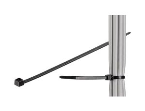 Opaska kablowa, nylon odporny na warunki atmosferyczne, kolor czarny