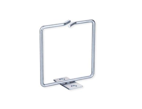 Ucho kablowe ROLINE, 80x80 mm, metalowe, przednie wejście kablowe