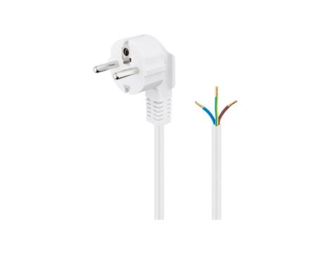 Kabel styków ochronnych kątowy do montażu, 1,5 m, biały - Długość kabla 1.5 m