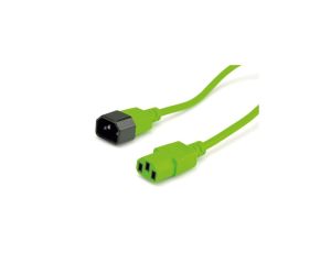Przedłużacz zasilania ROLINE, IEC 320 C14 - C13, zielony, 3 m