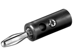 Wtyk bananowy - Wersja kolorystyczna Czarny