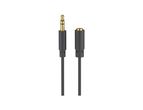 Przedłużacz do słuchawek i audio AUX, 3,5 mm 3-pinowy, cienki - Długość kabla 1.5 m