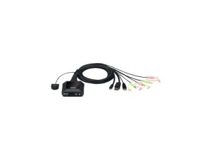 ATEN CS52DP 2-portowy przełącznik KVM z USB typu C na kabel hybrydowy DP