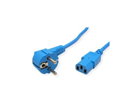 Kabel zasilający ROLINE, prosty IEC-żeński, niebieski, 1,8 m