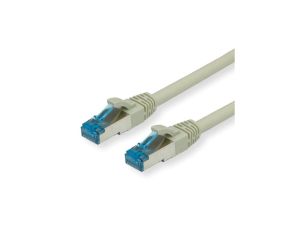 VALUE Kabel krosowy kat. 6A (klasa EA) S/FTP (PiMF), LSOH, szary, 2 m