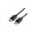 VALUE Kabel DisplayPort, DP v1.3/v1.4, M/M, czarny, 3 m