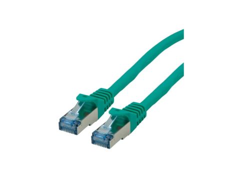 ROLINE Kabel krosowy Cat.6A S/FTP (PiMF), Component Level, LSOH, zielony, 1 m