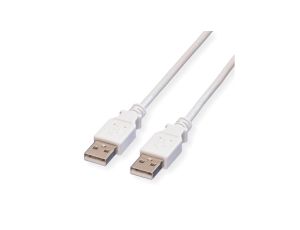 VALUE USB 2.0 Kabel, Type A-A, wit, 4,5 m