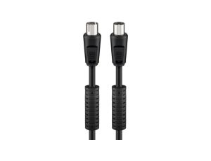 Kabel antenowy (80 dB), filtr ferrytowy, podwójne ekranowanie - Długość kabla 1.5 m