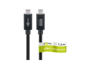 Kabel USB-C™, USB4™ wersja 2.0, 240 W, 80 Gbit/s, Power Delivery, 1,2 m