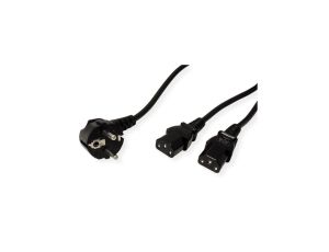 Kabel zasilający ROLINE Y, czarny, 2 m