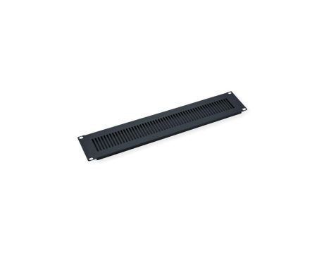 VALUE 19 wentylacyjny panel przedni 2 HU, czarny RAL 9005