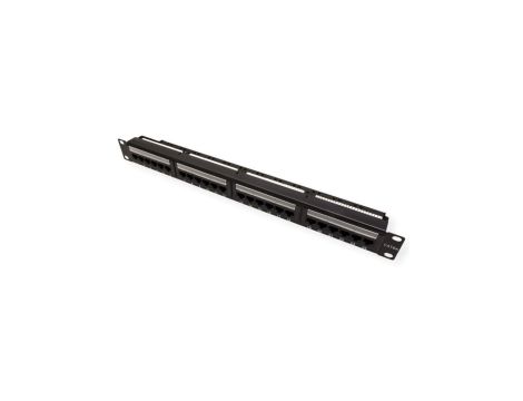 VALUE Patch panel kat. 6A (klasa EA) 19, 24 P, nieekranowany, czarny