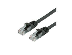 Kabel krosowy VALUE Cat.6A (Class EA) UTP, czarny, 0,3 m
