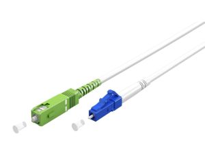 Kabel światłowodowy (FTTH), Singlemode (OS2) White, biały (Simplex), 2 m - Długość kabla 2 m