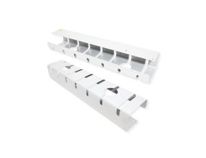 Korytko kablowe ROLINE do montażu pod biurkiem (2 sztuki), białe