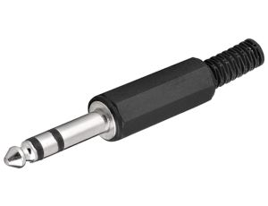 Wtyk jack - 6,35 mm - stereo - Połączenie typu Wtyk jack 6,35 mm (3-pinowy, stereo)