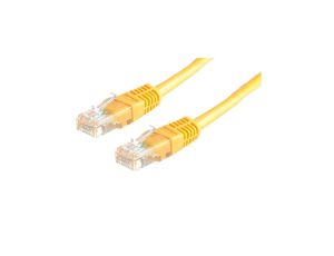 VALUE Kabel krosowy Cat.6 UTP (klasa E), żółty, 0,5 m