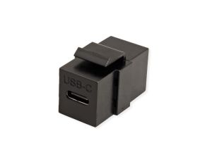 VALUE USB Type C Keystone module, zwart