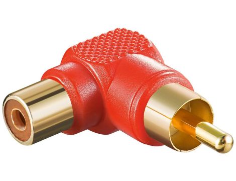 Adapter cinch 90 Czerwony - Wersja kolorystyczna Czerwony