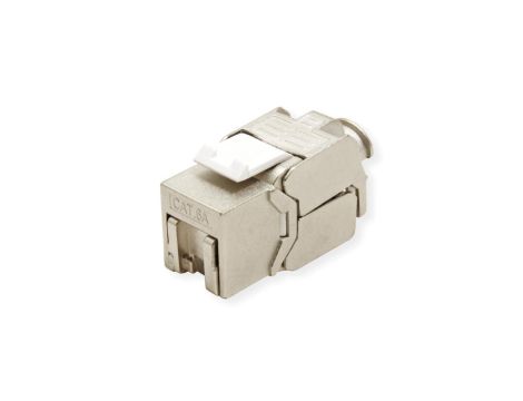 VALUE Cat.6A (Class EA) Keystone, RJ-45, ekranowany, srebrny, beznarzędziowy