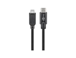 Kabel USB 2.0 USB-C™ na Micro-B 2.0, czarny - Długość kabla 1 m
