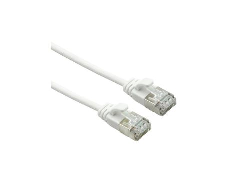 ROLINE U/FTP DataCenter Kabel Cat.7, LSOH, ze złączami RJ45 (500 MHz / Class EA), extra dun, wit, 3 m