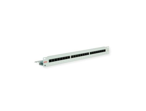 Patch panel ROLINE Cat.6 (Class E) 19, 24 porty, nieekranowany, szary