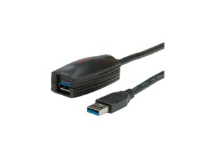 Kabel ROLINE USB 3.2 Gen 1 Active Repeater, czarny, 5 m