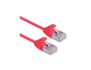 ROLINE F/UTP DataCenter Patchkabel Cat.6A (Class EA), LSOH, extra dun, rood, 2 m