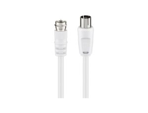 Kabel przyłączeniowy SAT/antenowy ( 70 dB), podwójne ekranowanie - Długość kabla 5 m