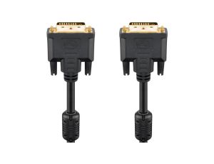 Kabel DVI-D Full HD Dual Link, pozłacany - Długość kabla 5 m