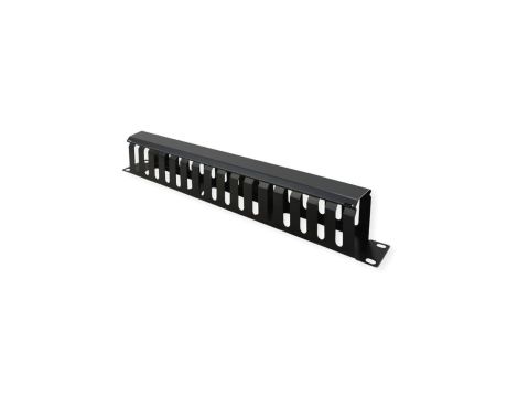 VALUE 19 Płyta przednia 1 HE z kanałem bocznikującym 40 x 80 mm, czarna