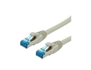 VALUE Kabel krosowy Kat.6A (klasa EA) S/FTP (PiMF), LSOH, szary, 1,5 m