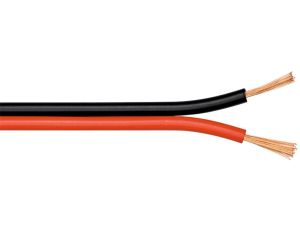 Kabel głośnikowy Czerwony czarny CCA - Długość kabla 10 m